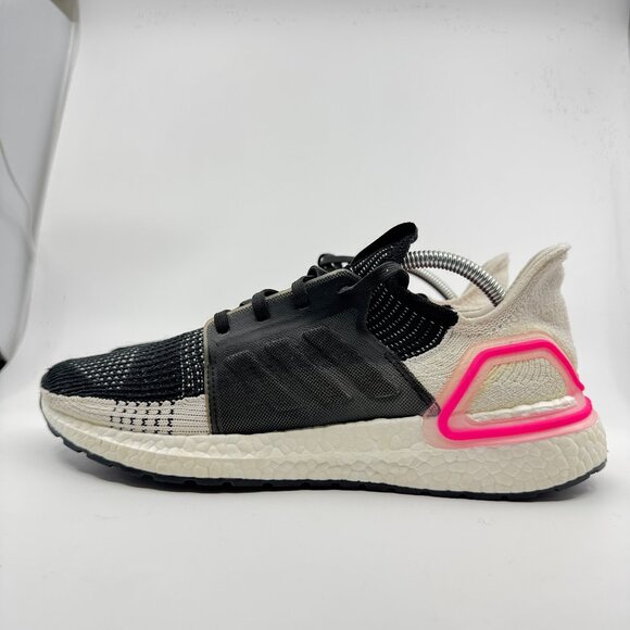 Adidas Running UltraBoost 19 Shoes Women Size 11 White/Pink EF1625 Magenta - Picture 1 of 11